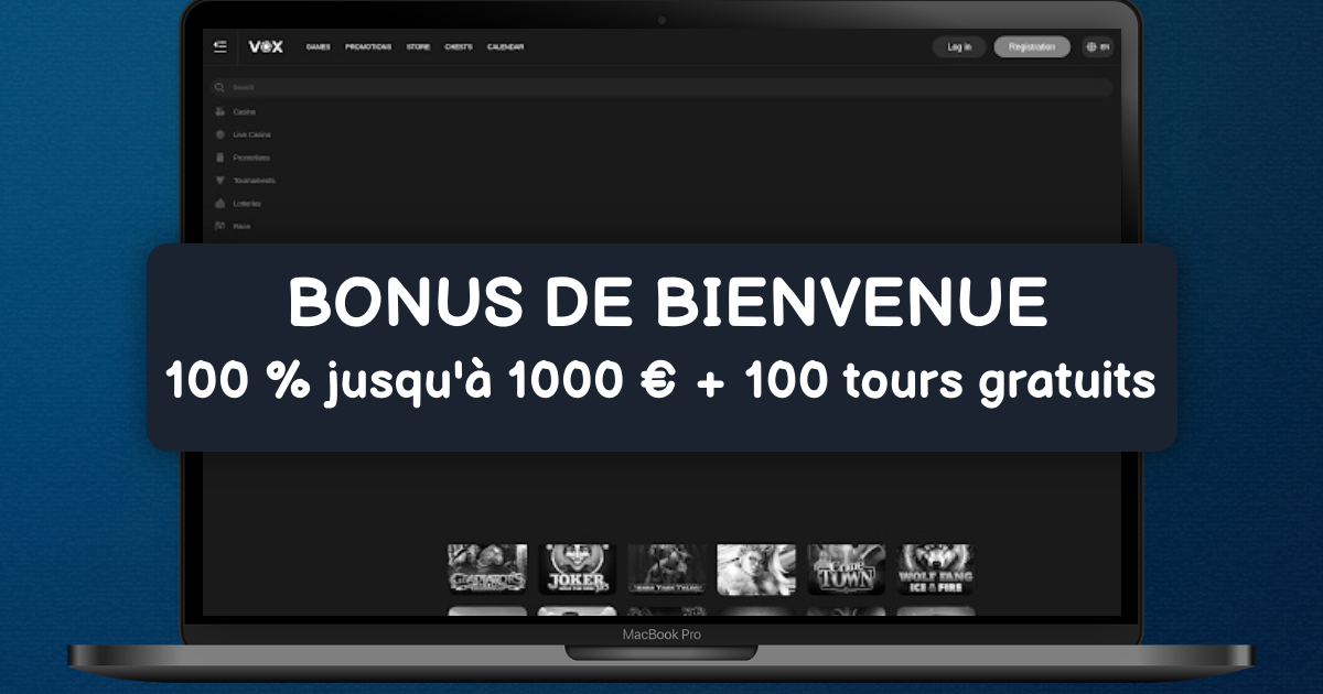 Vox Casino welcome bonus